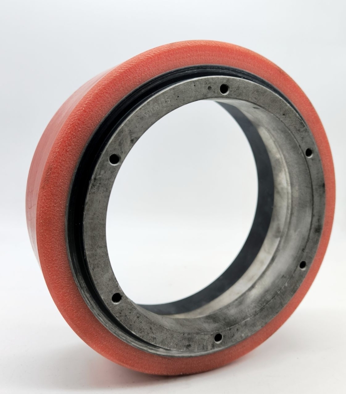 RUOTA TRAZIONE 210X78,5  6 FORI POLIURETANO MORBIDO