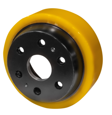 RUOTA TRAZIONE IN  POLIURETANO 250X80 6 FORI 