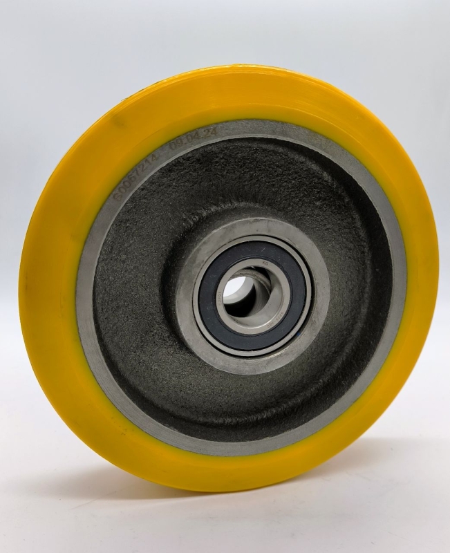 RUOTA GHISA+POLIURETANO 180X50 LM 52 FORO 25 SEDE 52X18