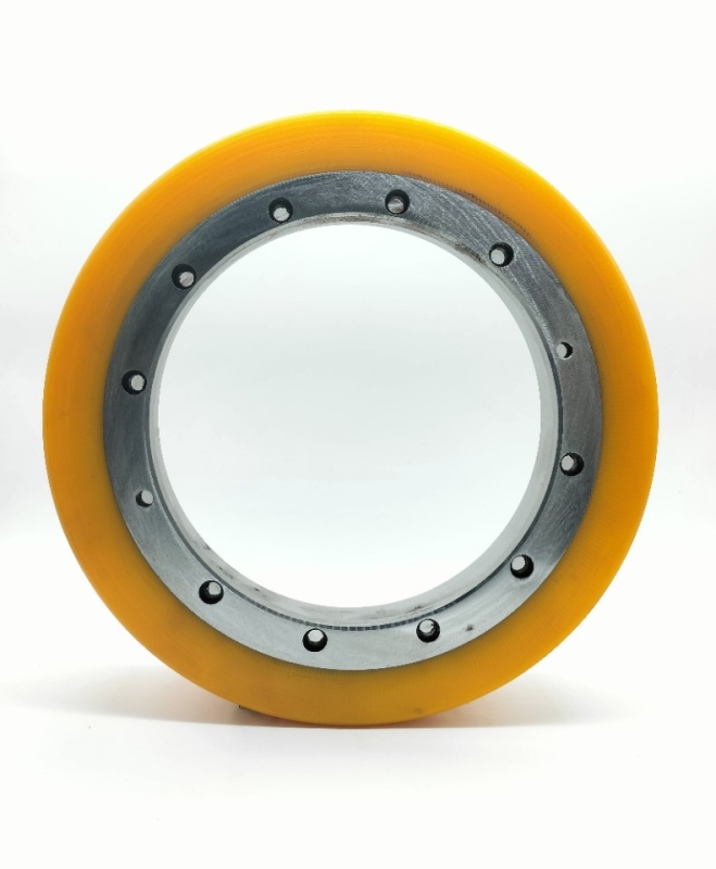 RUOTA  IN POLIURETANO 260X88 10 FORI SAMAG