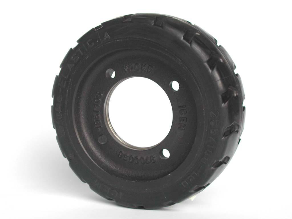 RUOTA TRAZIONE GOMMA 256X100 4F