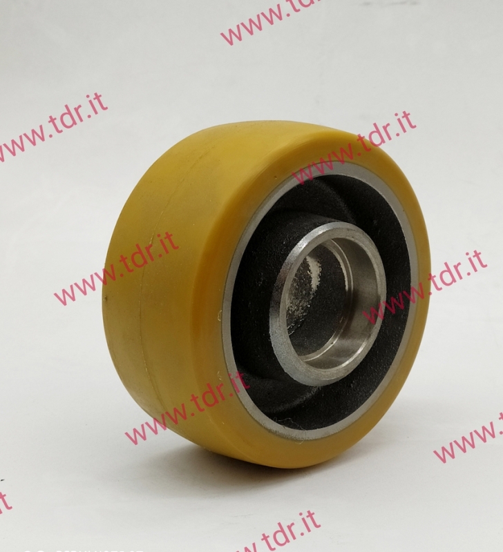 RUOTA  GHISA+POLIUR.140x59/68