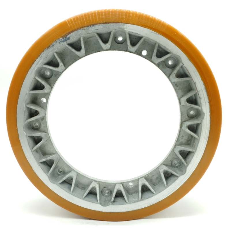 RUOTA POLIUR. 240X76 8 FORI